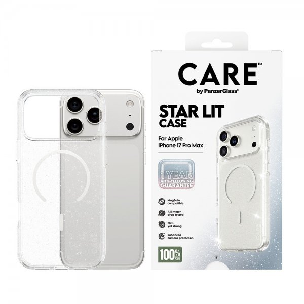 CARE by PanzerGlass iPhone 17 Pro Max Kuori Star Lit MagSafe