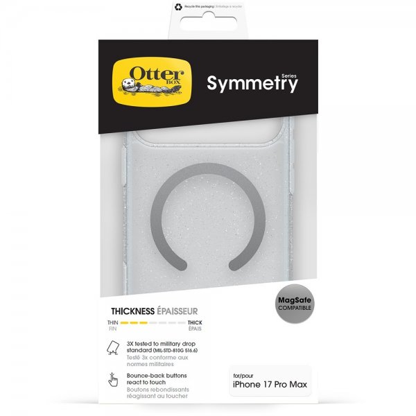 Otterbox iPhone 17 Pro Max Kuori Symmetry Clear MagSafe Stardust