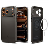 Spigen iPhone 17 Pro Max -kuori Thin Fit MagFit Gunmetal
