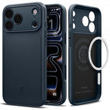 Spigen iPhone 17 Pro Max -kuori Thin Fit MagFit Metal Slate