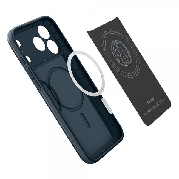 Spigen iPhone 17 Pro Max -kuori Thin Fit MagFit Metal Slate