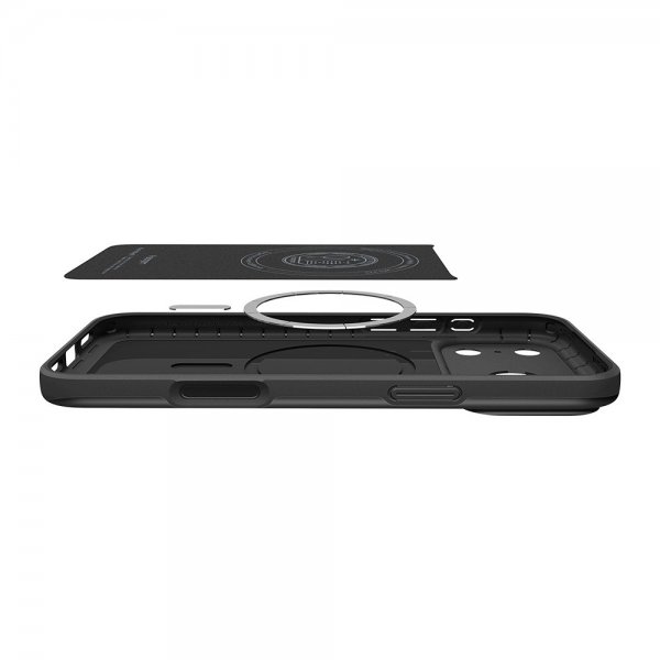 Spigen iPhone 17 Pro Max Kuori Thin Fit MagFit Musta