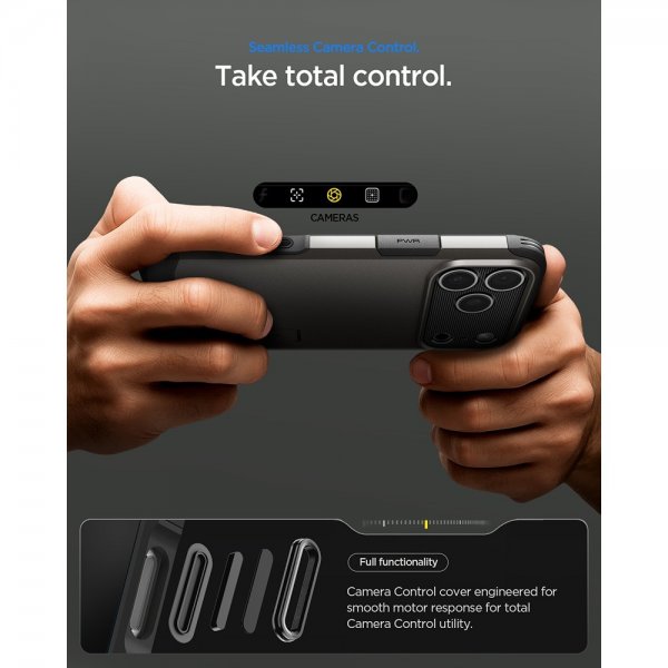 Spigen iPhone 17 Pro Max -suojakuori Tough Armor T MagFit Gunmetal