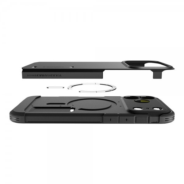 Spigen iPhone 17 Pro Max Kuori Tough Armor T MagFit Musta