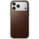 Nomad iPhone 17 Pro Max -kuori, perinteinen nahkakuori, ruskea