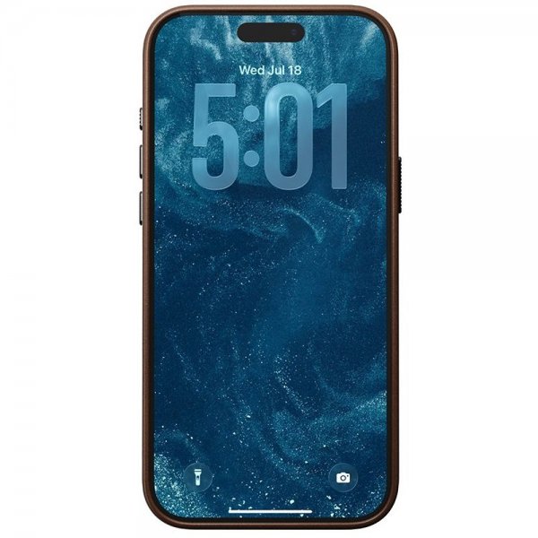 Nomad iPhone 17 Pro Max -kuori, perinteinen nahkakuori, ruskea