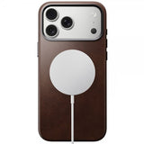 Nomad iPhone 17 Pro Max -kuori, perinteinen nahkakuori, Horween Rustic Brown