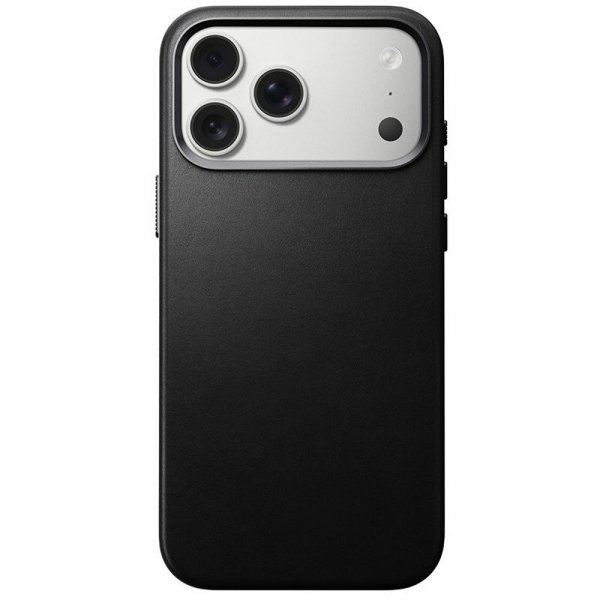 Nomad iPhone 17 Pro Max -suojakuori, perinteinen nahkakuori, musta