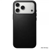 Nomad iPhone 17 Pro Max -suojakuori, perinteinen nahkakuori, musta