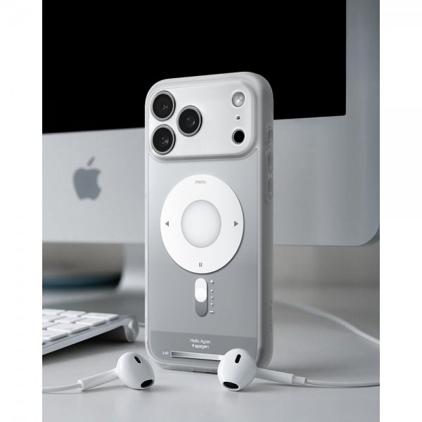 Spigen iPhone 17 Pro Max -kuori Ultra Hybrid Classic MagFit Silver