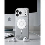 Spigen iPhone 17 Pro Max -kuori Ultra Hybrid Classic MagFit Silver