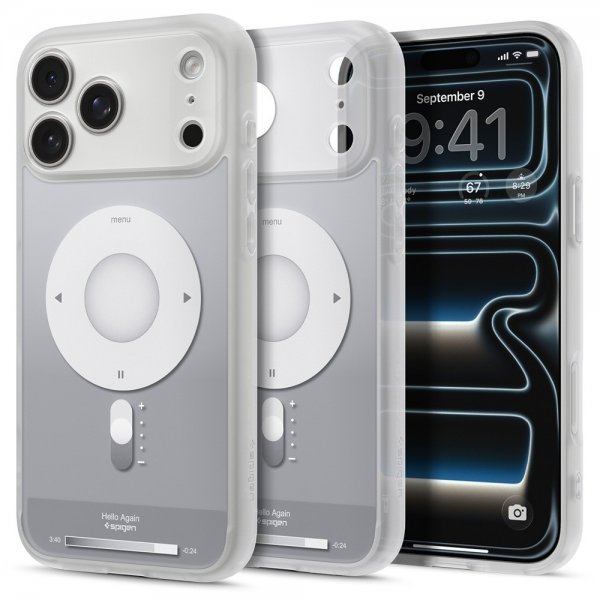 Spigen iPhone 17 Pro Max -kuori Ultra Hybrid Classic MagFit Silver