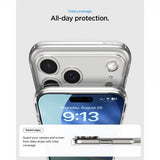 Spigen iPhone 17 Pro Max Ultra Hybrid Crystal Clear -suojakuori