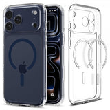 Spigen iPhone 17 Pro Max Ultra Hybrid MagFit -suojakuori, kirkas, Deep Blue