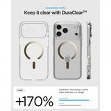 Spigen iPhone 17 Pro Max Ultra Hybrid MagFit Clear Gold -kuori