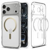 Spigen iPhone 17 Pro Max Ultra Hybrid MagFit Clear Gold -kuori