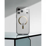 Spigen iPhone 17 Pro Max Ultra Hybrid MagFit Clear Gold -kuori