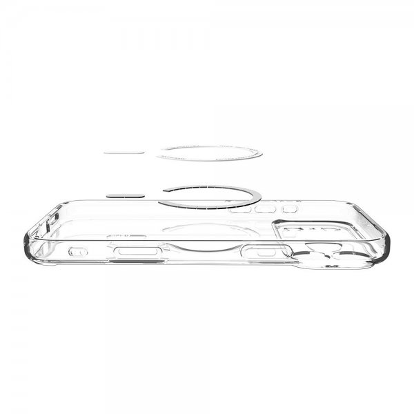 Spigen iPhone 17 Pro Max Ultra Hybrid MagFit -kuori läpinäkyvä grafiitti