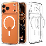 Spigen iPhone 17 Pro Max -suojakuori Ultra Hybrid MagFit Clear White
