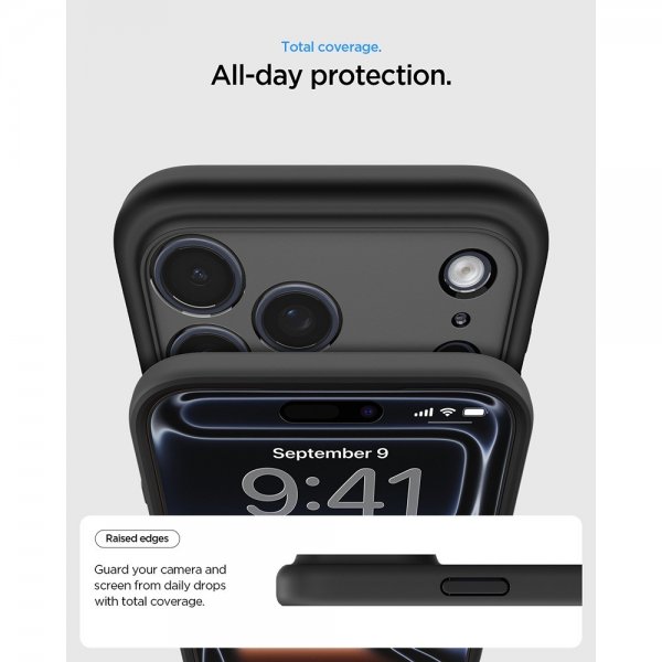 Spigen iPhone 17 Pro Max Ultra Hybrid MagFit Frost Black -suojakuori