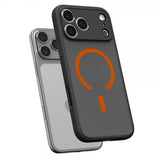 Spigen iPhone 17 Pro Max -kuori Ultra Hybrid MagFit Frost Black Orange