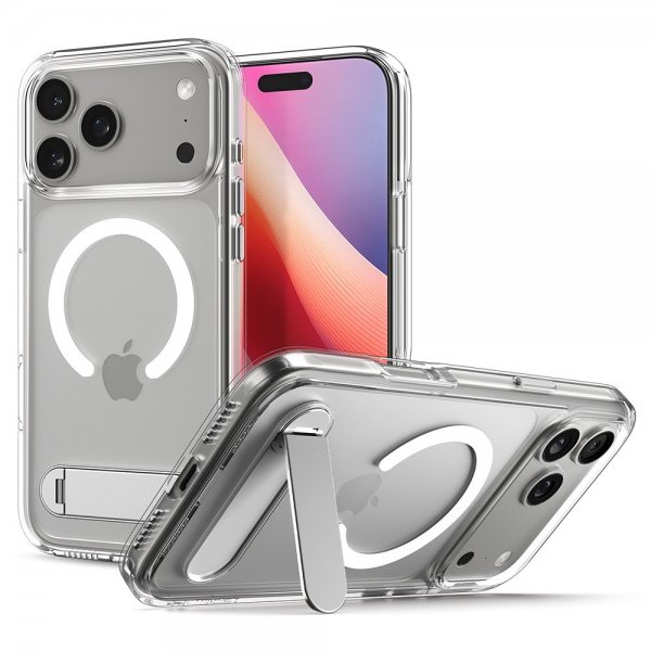 Spigen iPhone 17 Pro Max Ultra Hybrid S MagFit kirkas valkoinen kuori