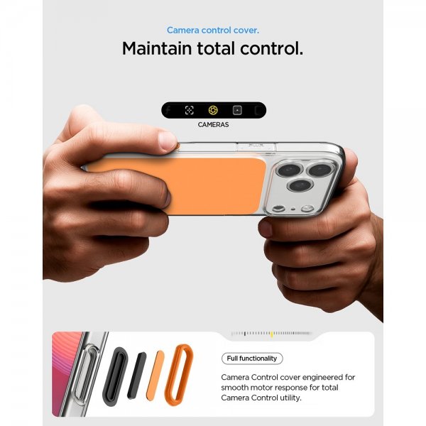 Spigen iPhone 17 Pro Max -kuori Ultra Hybrid T MagFit Glossy Orange