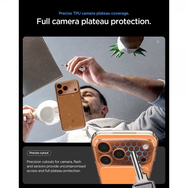 Spigen iPhone 17 Pro Max -kuori Ultra Hybrid T MagFit Glossy Orange