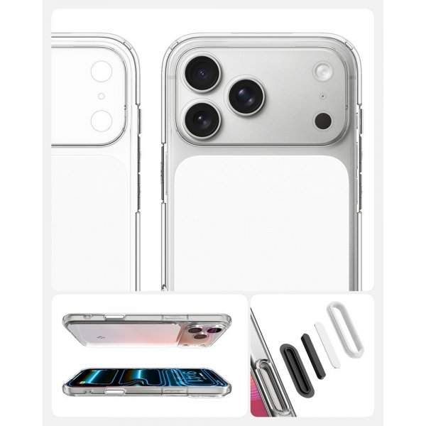 Spigen iPhone 17 Pro Max -kuori Ultra Hybrid T MagFit Glossy White