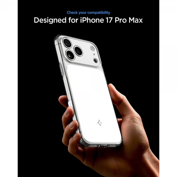 Spigen iPhone 17 Pro Max -kuori Ultra Hybrid T MagFit Glossy White
