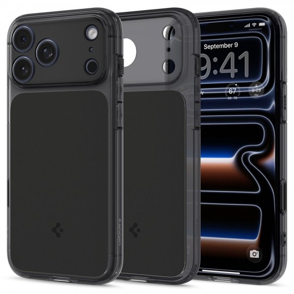 Spigen iPhone 17 Pro Max -kuori Ultra Hybrid T MagFit Matte Black