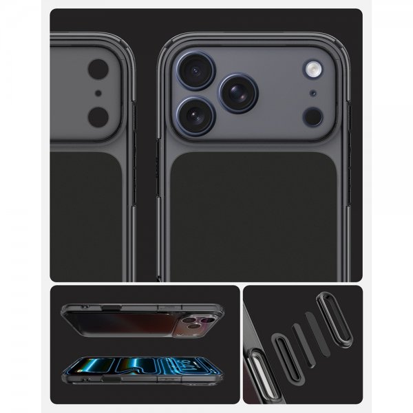 Spigen iPhone 17 Pro Max -kuori Ultra Hybrid T MagFit Matte Black