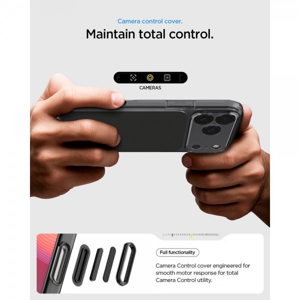 Spigen iPhone 17 Pro Max -kuori Ultra Hybrid T MagFit Matte Black