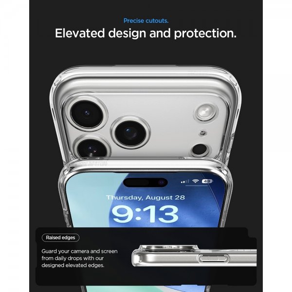 Spigen iPhone 17 Pro Max Kuori Ultra Hybrid Zero One MagFit Natural Titanium