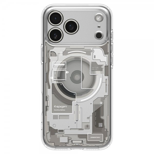 Spigen iPhone 17 Pro Max Kuori Ultra Hybrid Zero One MagFit Natural Titanium