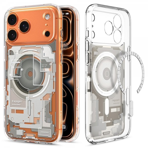Spigen iPhone 17 Pro Max Kuori Ultra Hybrid Zero One MagFit Natural Titanium
