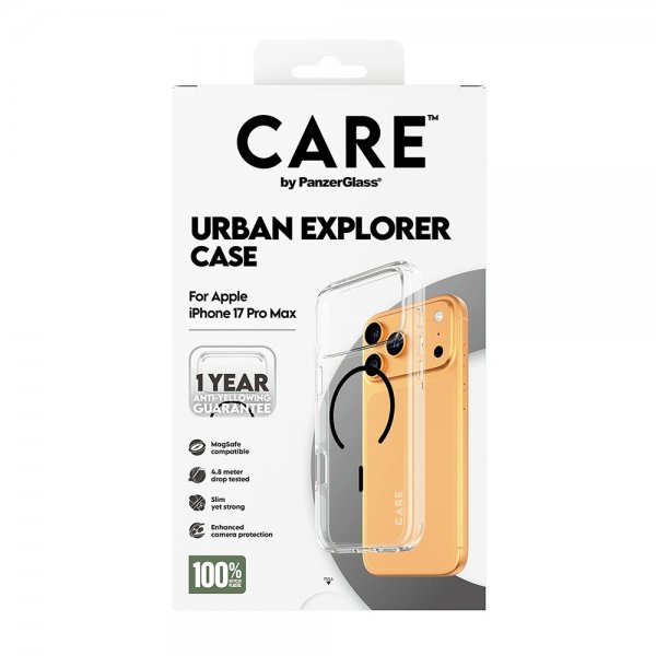 CARE by PanzerGlass iPhone 17 Pro Max Urban Explorer MagSafe Kuori Musta