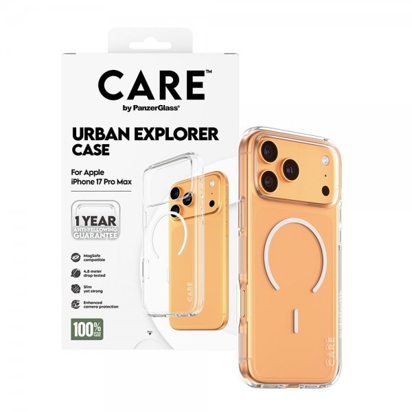 CARE by PanzerGlass iPhone 17 Pro Max Urban Explorer MagSafe -suojakuori, valkoinen