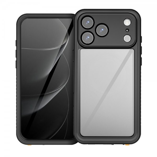 Redpepper iPhone 17 Pro Max -suojakuori vedenkestävä IP68 musta