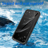 Redpepper iPhone 17 Pro Max -suojakuori vedenkestävä IP68 musta