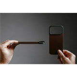 Nomad iPhone 17 Pro Max Skin Mag Nahkatakaosa Rustic Brown
