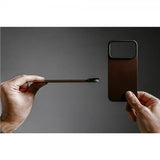 Nomad iPhone 17 Pro Max Skin Mag Nahkatakaosa Rustic Brown