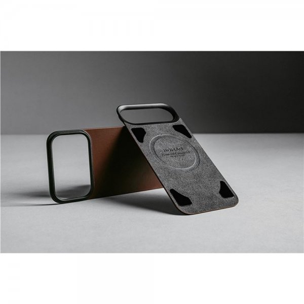 Nomad iPhone 17 Pro Max Skin Mag Nahkatakaosa Rustic Brown