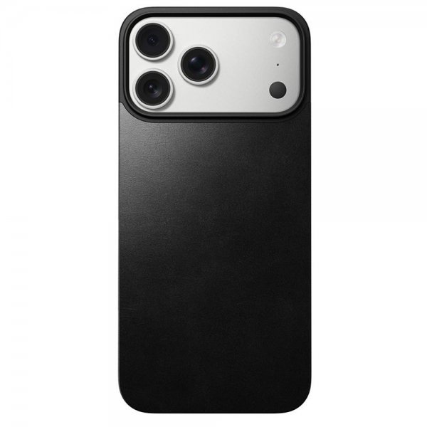 Nomad iPhone 17 Pro Max Skin Mag Nahkaselkä Musta