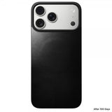 Nomad iPhone 17 Pro Max Skin Mag Nahkaselkä Musta