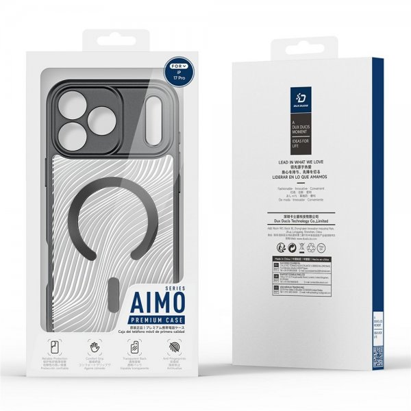 Dux Ducis iPhone 17 Pro -kuori, Aimo Series MagSafe, musta