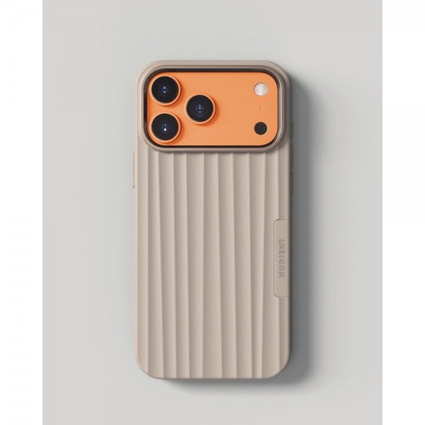 Nudient iPhone 17 Pro -kuori Bold Case MagSafe Linen Beige