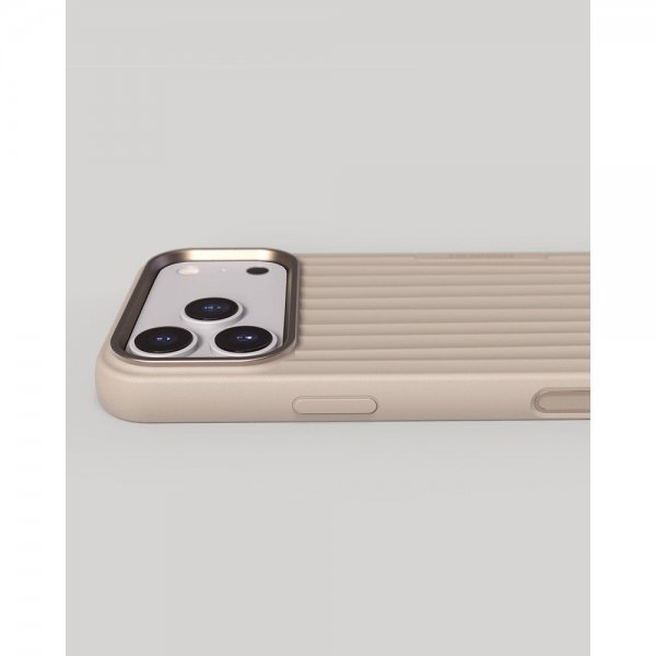 Nudient iPhone 17 Pro -kuori Bold Case MagSafe Linen Beige
