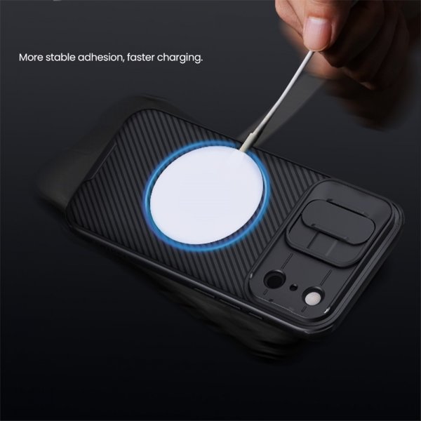 Nillkin iPhone 17 Pro CamShield Pro MagSafe -suojakuori, musta