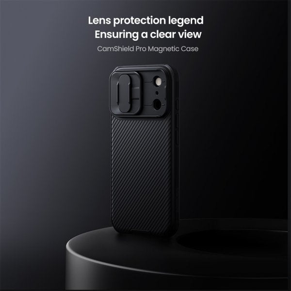 Nillkin iPhone 17 Pro CamShield Pro MagSafe -suojakuori, musta
